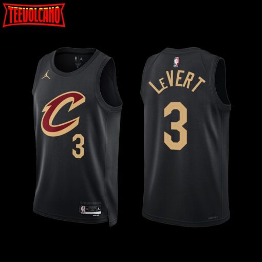 Cleveland Cavaliers Caris LeVert 2022-23 Statement Edition Jersey Black