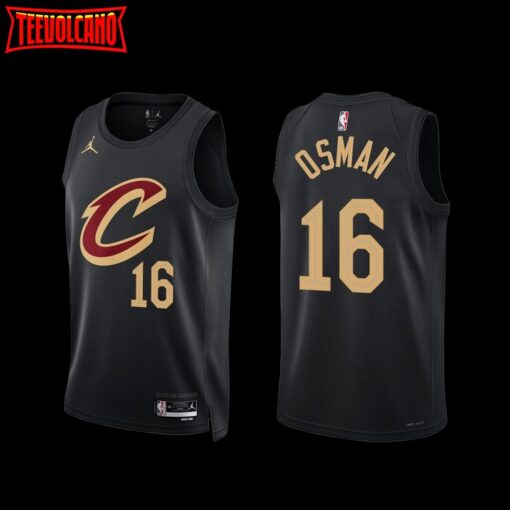 Cleveland Cavaliers Cedi Osman 2022-23 Statement Edition Jersey Black