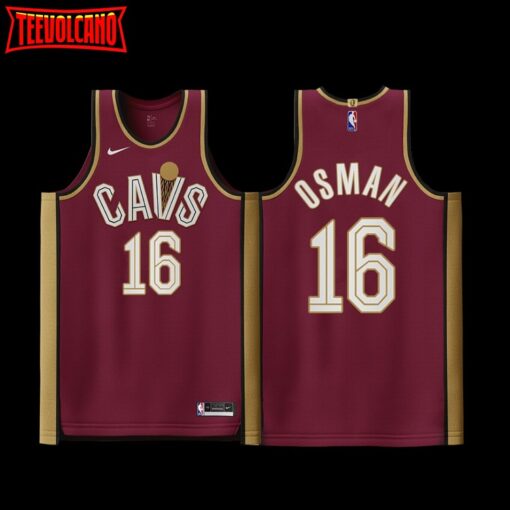 Cleveland Cavaliers Cedi Osman Icon Edition Maroon Jersey