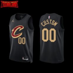 Cleveland Cavaliers Custom 2022-23 Statement Edition Jersey Black