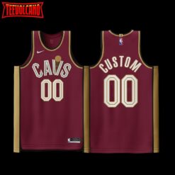 Cleveland Cavaliers Custom Maroon Jersey Icon Edition