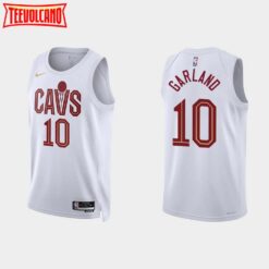 Cleveland Cavaliers Darius Garland 2022-23 White Association Edition Jersey