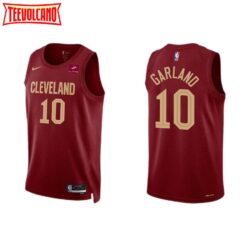 Cleveland Cavaliers Darius Garland 2022-23 Wine Icon Edition Jersey