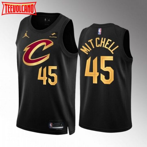 Cleveland Cavaliers Donovan Mitchell 2022-23 Black Statement Edition Jersey