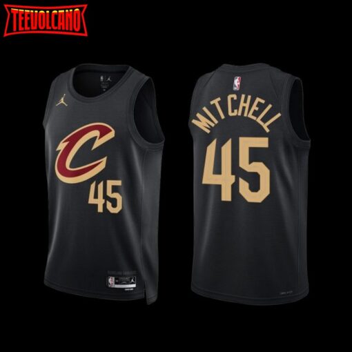 Cleveland Cavaliers Donovan Mitchell 2022-23 Statement Edition Jersey Black