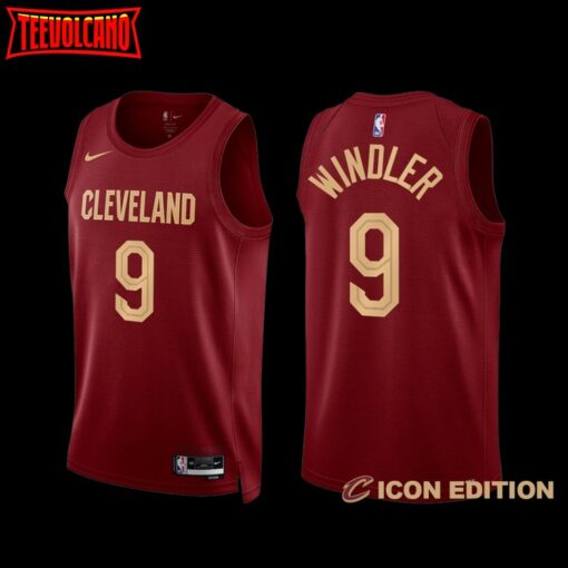 Cleveland Cavaliers Dylan Windler 2022-23 Icon Edition Jersey Wine