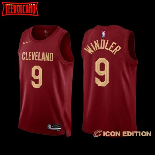 Cleveland Cavaliers Dylan Windler 2022-23 Icon Edition Jersey Wine