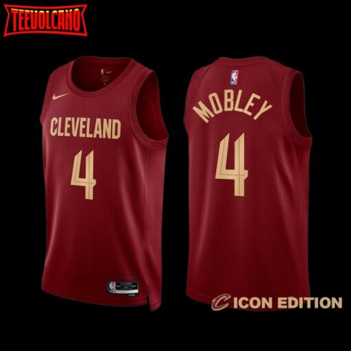 Cleveland Cavaliers Evan Mobley 2022-23 Icon Edition Jersey Wine