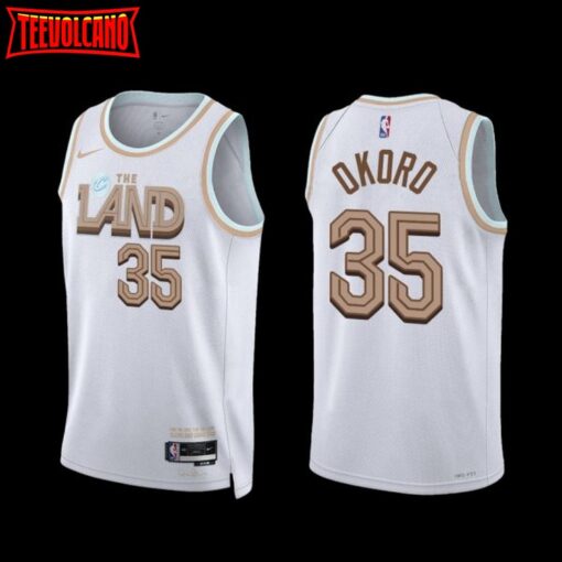 Cleveland Cavaliers Isaac Okoro 2022-23 City Edition Jersey White