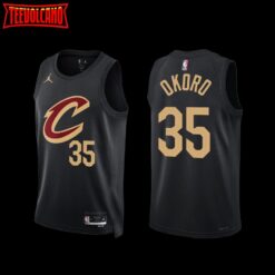 Cleveland Cavaliers Isaac Okoro 2022-23 Statement Edition Jersey Black