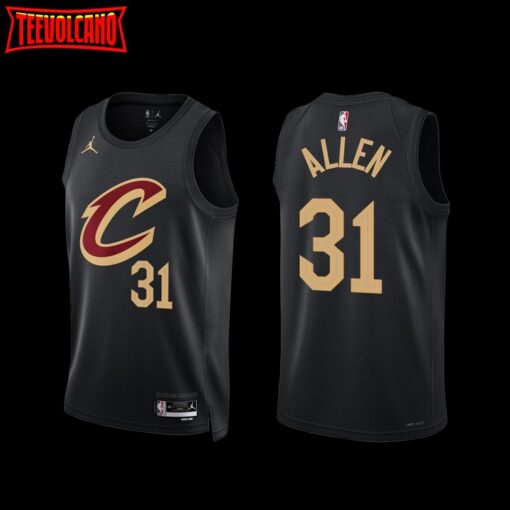 Cleveland Cavaliers Jarrett Allen 2022-23 Statement Edition Jersey Black