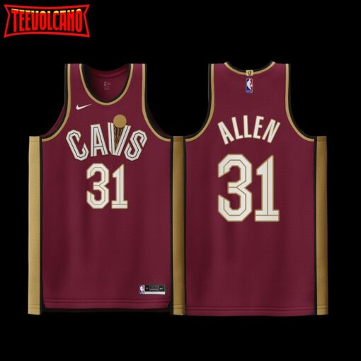 Cleveland Cavaliers Jarrett Allen Icon Edition Maroon Jersey