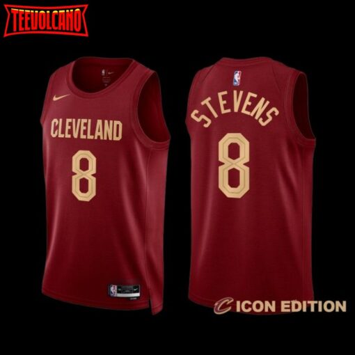 Cleveland Cavaliers Lamar Stevens 2022-23 Icon Edition Jersey Wine