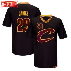 Cleveland Cavaliers LeBron James Black Throwback Jersey