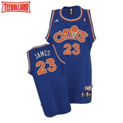 Cleveland Cavaliers LeBron James Blue Throwback Jersey