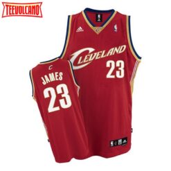 Cleveland Cavaliers LeBron James Red Throwback Jersey