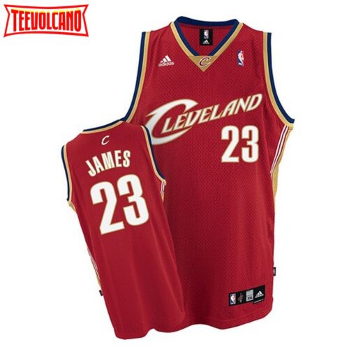 Cleveland Cavaliers LeBron James Red Throwback Jersey