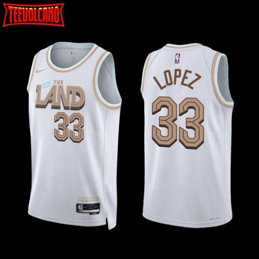 Cleveland Cavaliers Robin Lopez 2022-23 City Edition Jersey White