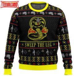 Cobra Kai Sweep The Leg Karate Kid Ugly Christmas Sweater