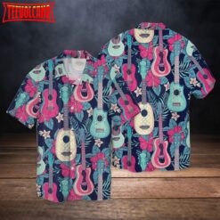 Colorful Guitar Hawaiian Shirt for men and women, Guitarist Hawaiian Shirt