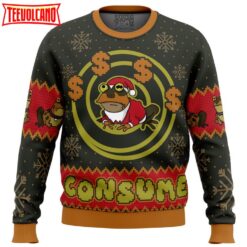 Consume Futurama Ugly Christmas Sweater