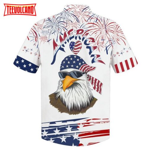 Cool Eagle American Hawaiian Shirt, Husband Independence’S Day Hawaii Gifts