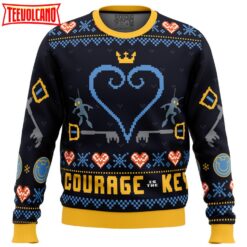 Courage is the Key Kingdom Hearts Ugly Christmas Sweater