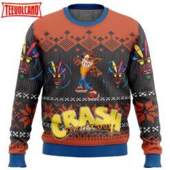 Crash Bandicoot Alt Ugly Christmas Sweater