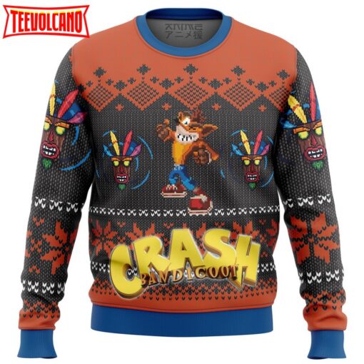 Crash Bandicoot Alt Ugly Christmas Sweater