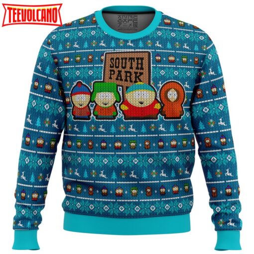 Crazy Main Characters South Park Ugly Christmas Sweater