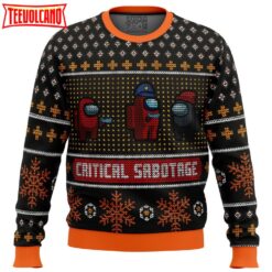 Critical Sabotage Among Us Ugly Christmas Sweater