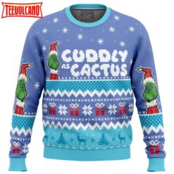 Cuddly as a Cactus Grinch Ugly Christmas Sweater