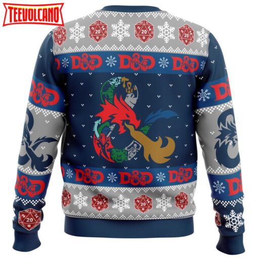 D-20 Dungeons & Dragons Ugly Christmas Sweater