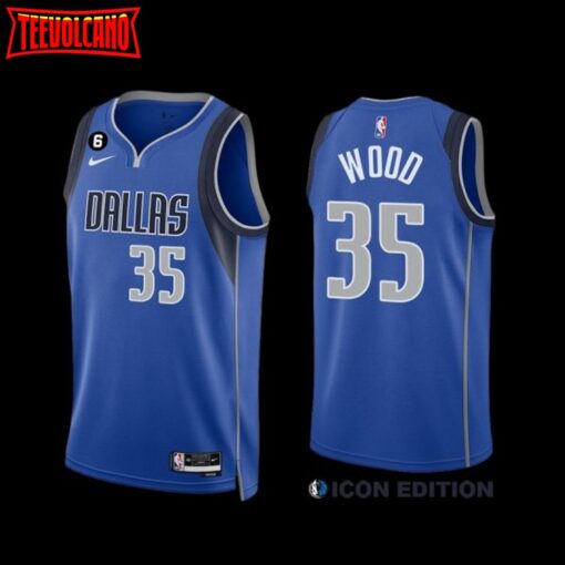 Dallas Mavericks Christian Wood 2022-23 Icon Edition Jersey Royal