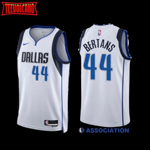 Dallas Mavericks Davis Bertans 2022-23 White Association Edition Jersey