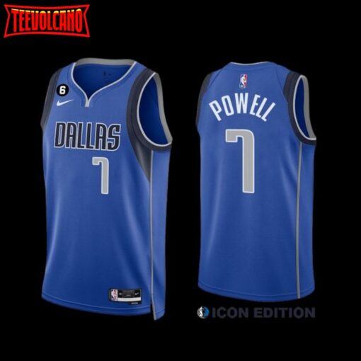 Dallas Mavericks Dwight Powell 2022-23 Icon Edition Jersey Royal