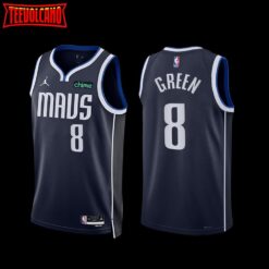 Dallas Mavericks Josh Green 2022-23 Statement Edition Jersey Navy