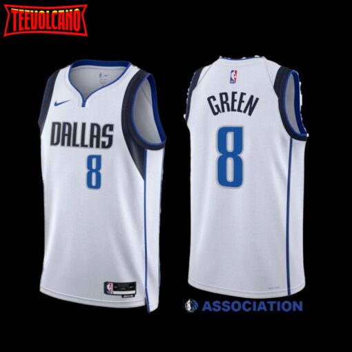 Dallas Mavericks Josh Green 2022-23 White Association Edition Jersey