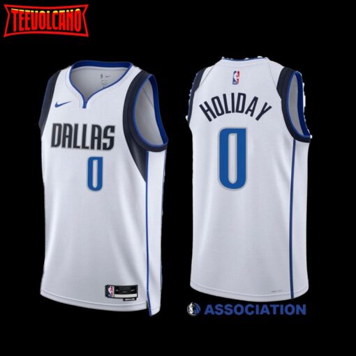 Dallas Mavericks Justin Holiday 2022-23 Association Edition Jersey White