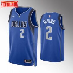 Dallas Mavericks Kyrie Irving Blue Icon Edition Jersey