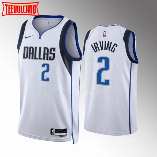 Dallas Mavericks Kyrie Irving White Association Edition Jersey