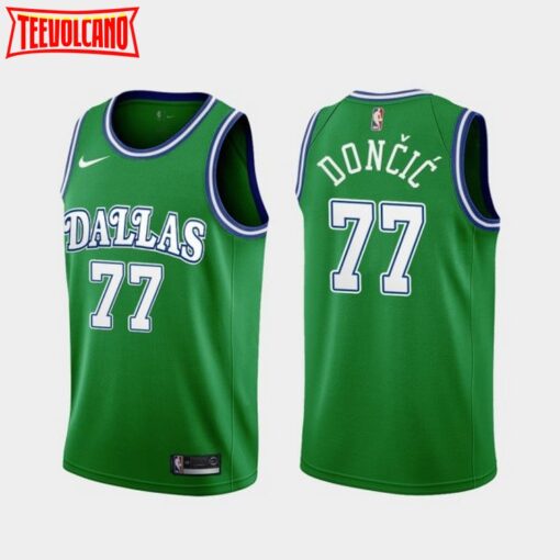 Dallas Mavericks Luka Doncic 2020 Classic Green Jersey