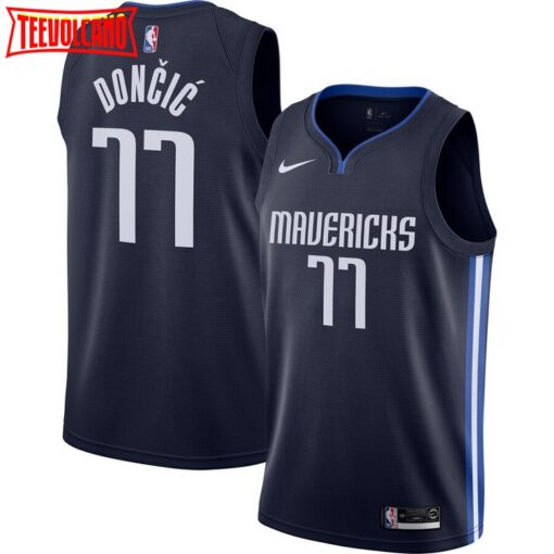 Dallas Mavericks Luka Doncic 2020 Navy Statement Jersey