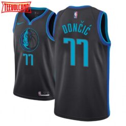 Dallas Mavericks Luka Doncic Black City Edition Jersey