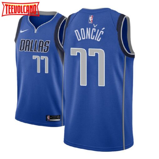 Dallas Mavericks Luka Doncic Blue Icon Jersey