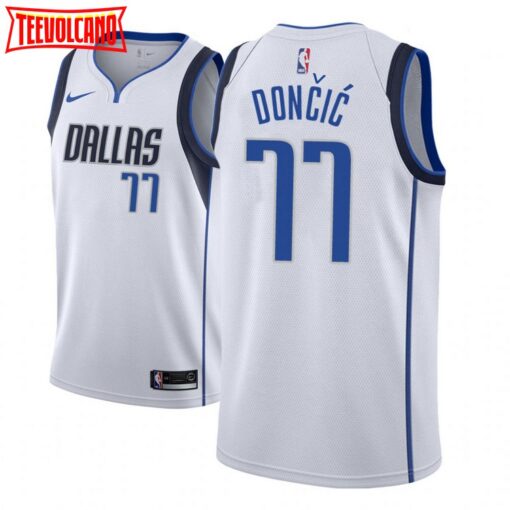 Dallas Mavericks Luka Doncic White Association Jersey