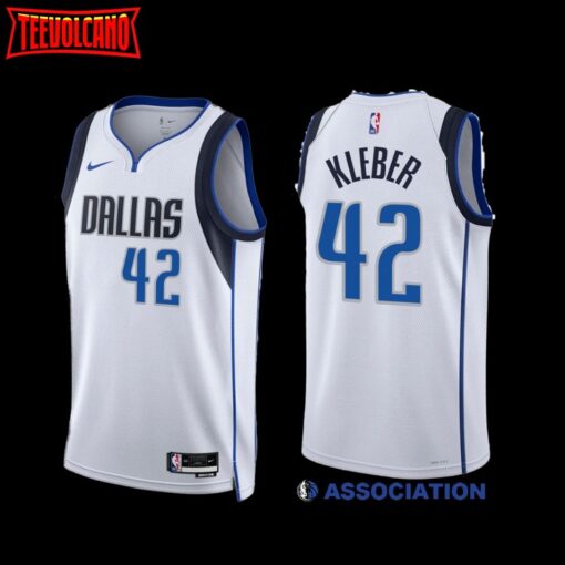 Dallas Mavericks Maxi Kleber 2022-23 White Association Edition Jersey