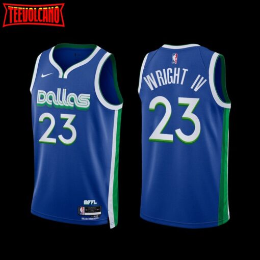 Dallas Mavericks McKinley Wright IV 2022-23 City Edition Jersey Blue