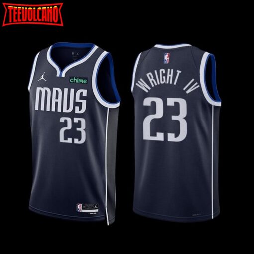 Dallas Mavericks McKinley Wright IV 2022-23 Navy Statement Edition Jersey