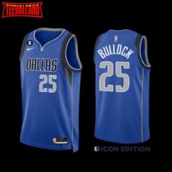 Dallas Mavericks Reggie Bullock 2022-23 Icon Edition Jersey Royal